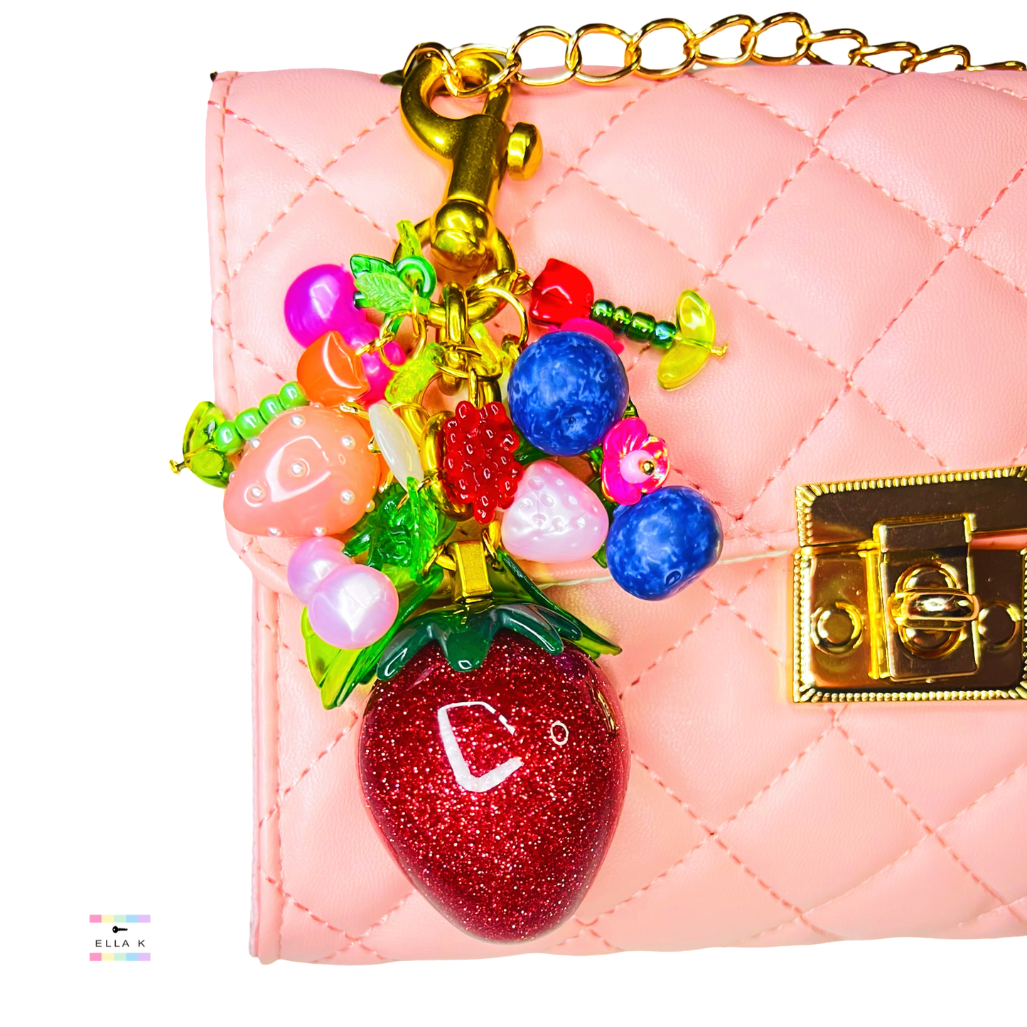 Berry Brunch Strawberry Bag Charm