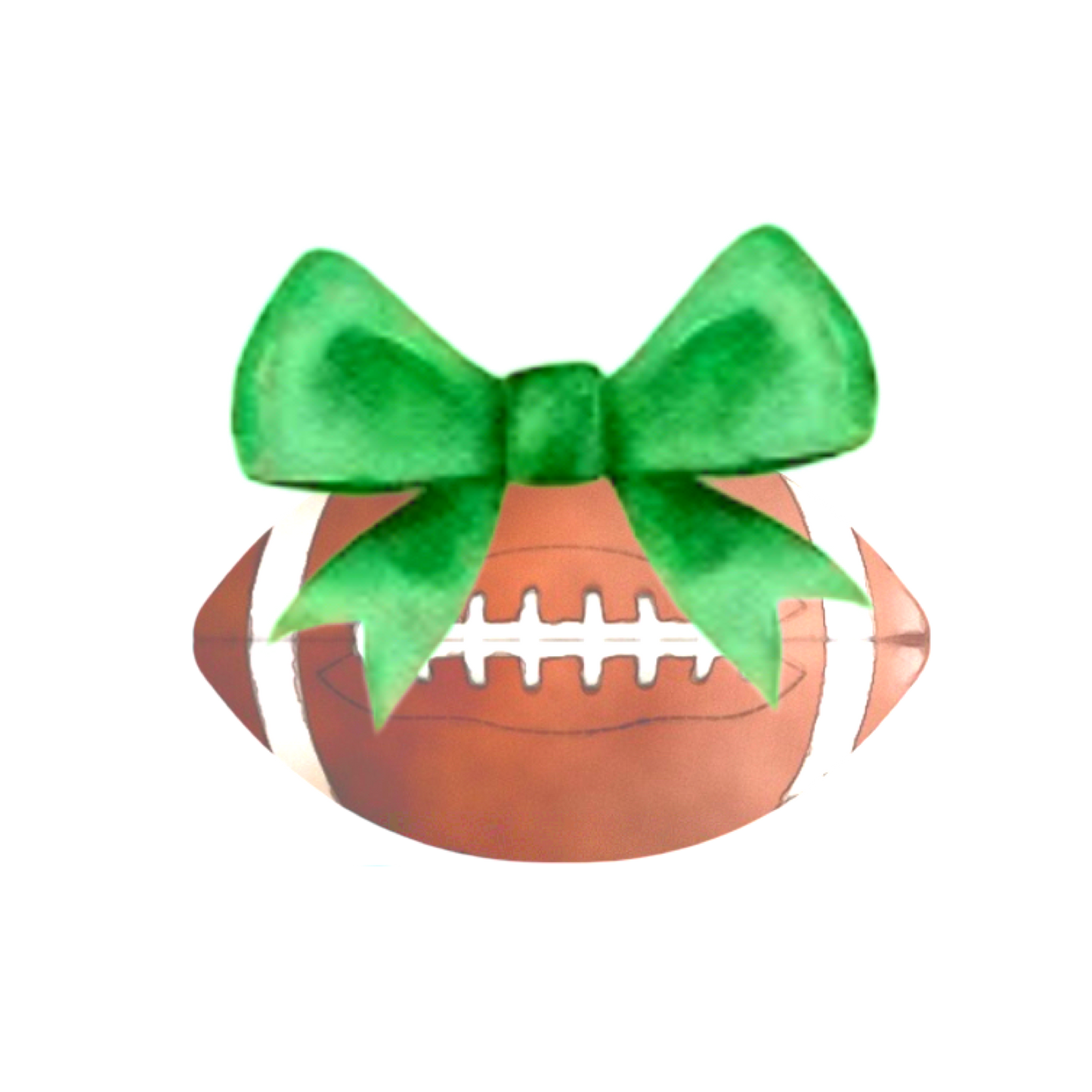 Green Coquette Bow Football Tee