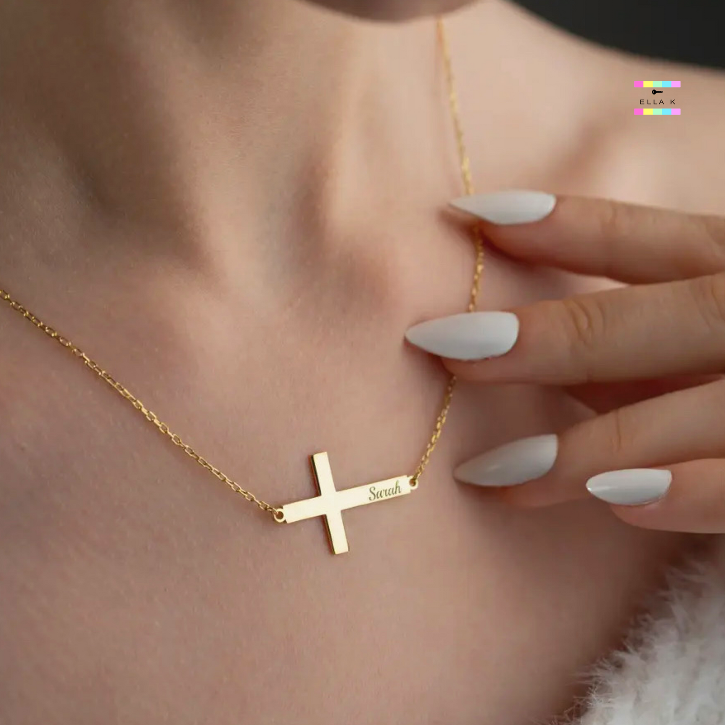 Cross Name Necklace