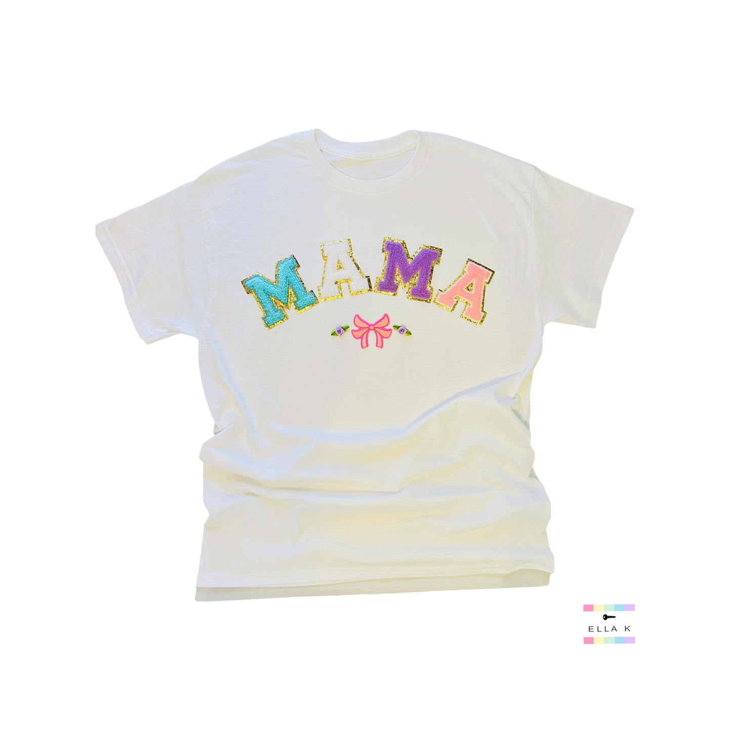 Mama Coquette Bow White Tee