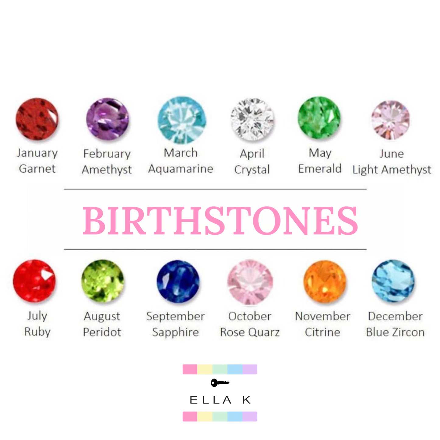 The Original Birthstone Script Name Necklace