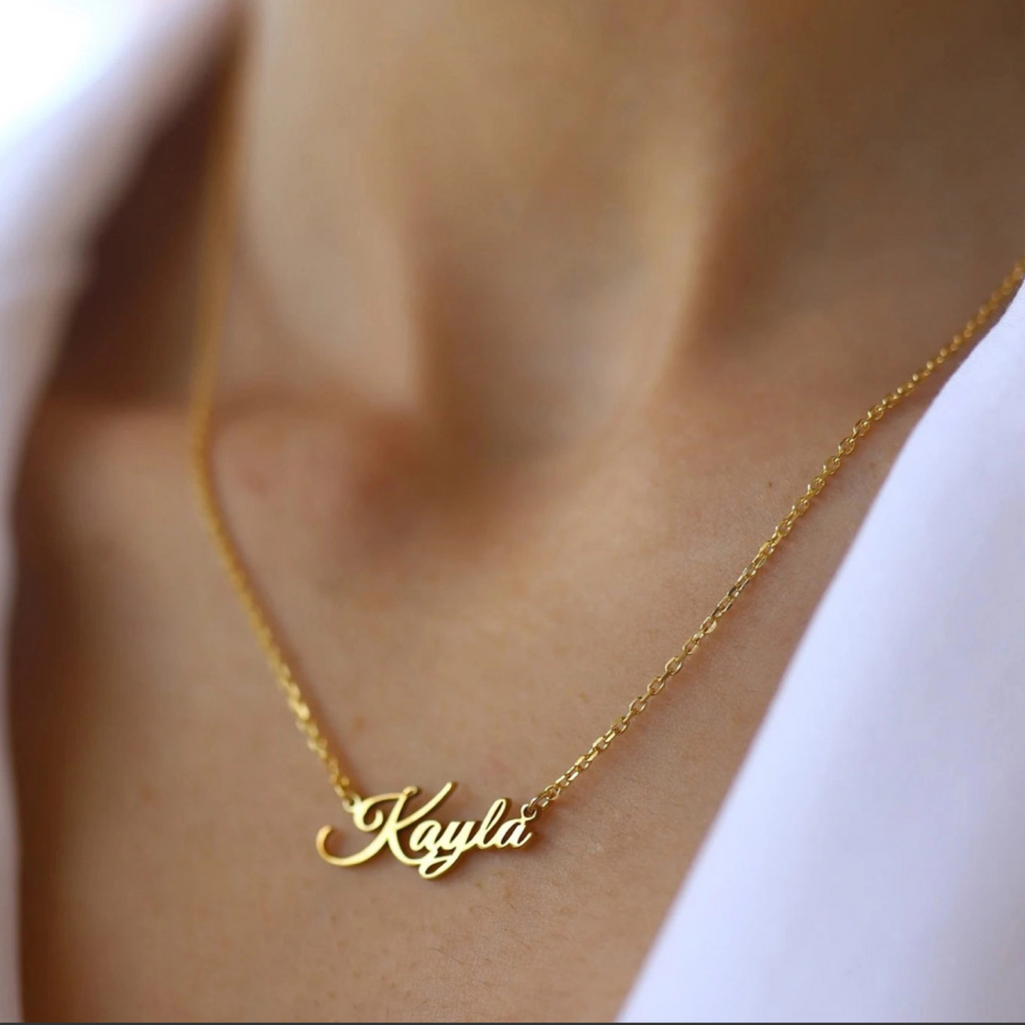 The Original 14 Karat Solid Gold Name Necklace