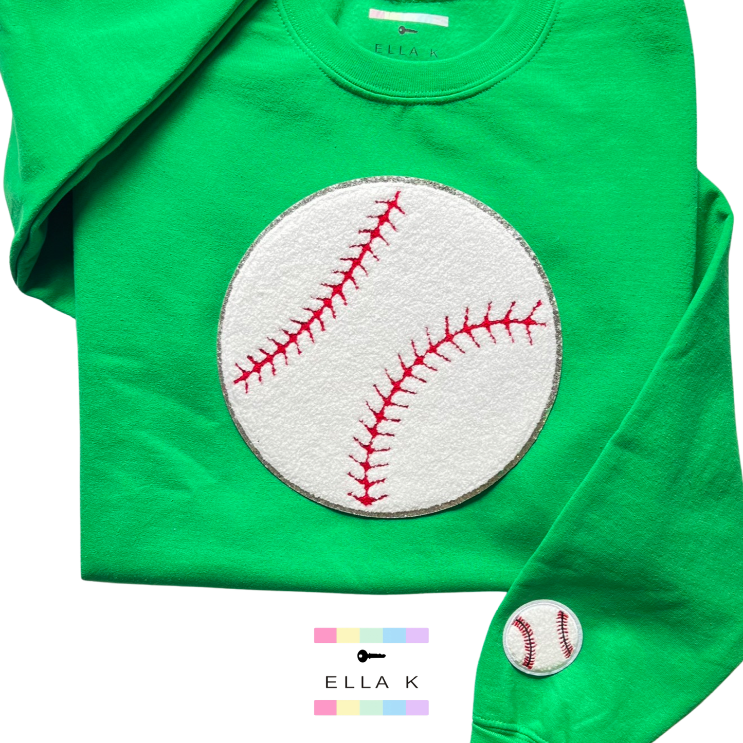 Chenille Baseball Pullover