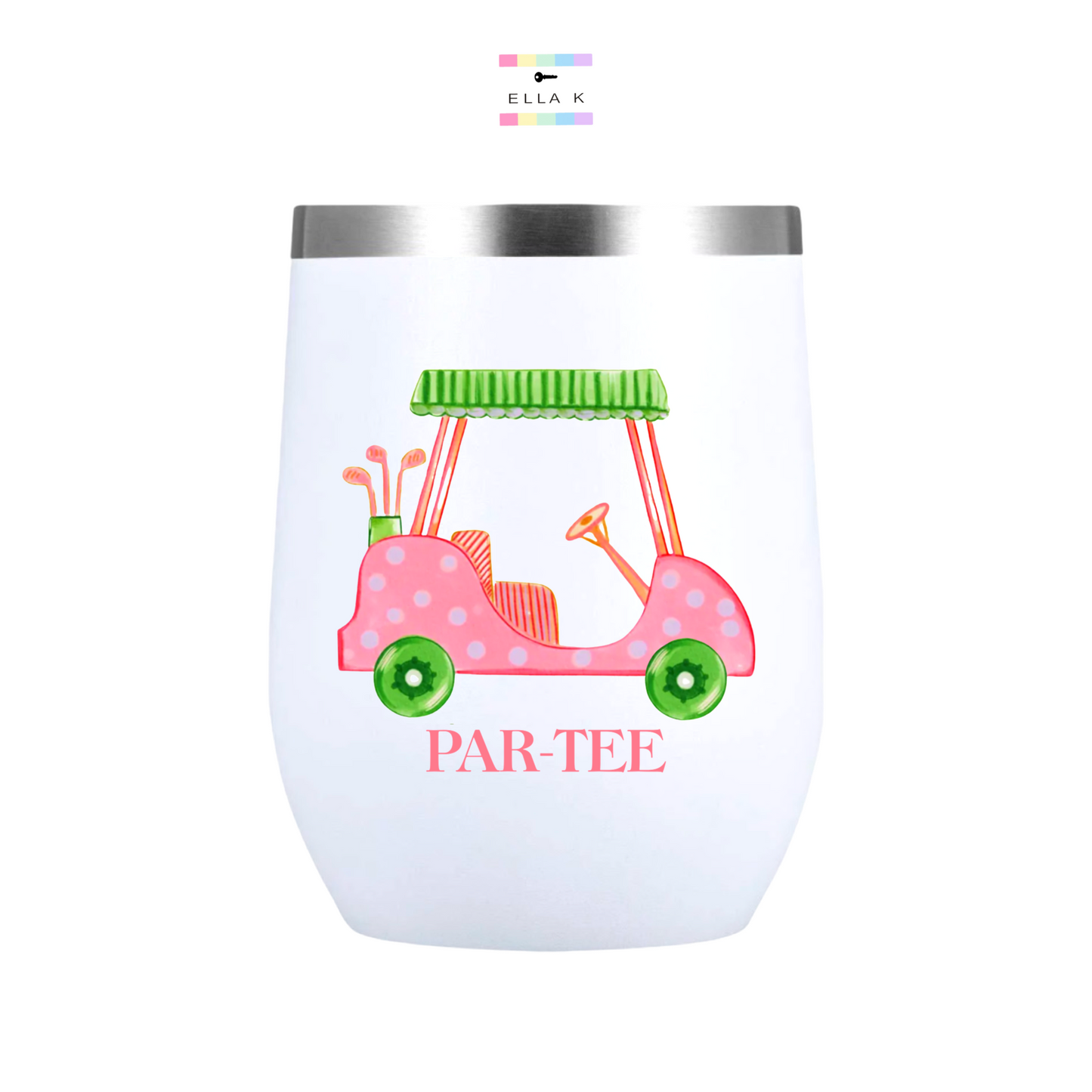 Pat-Tee Golf Cart Wine Tumbler
