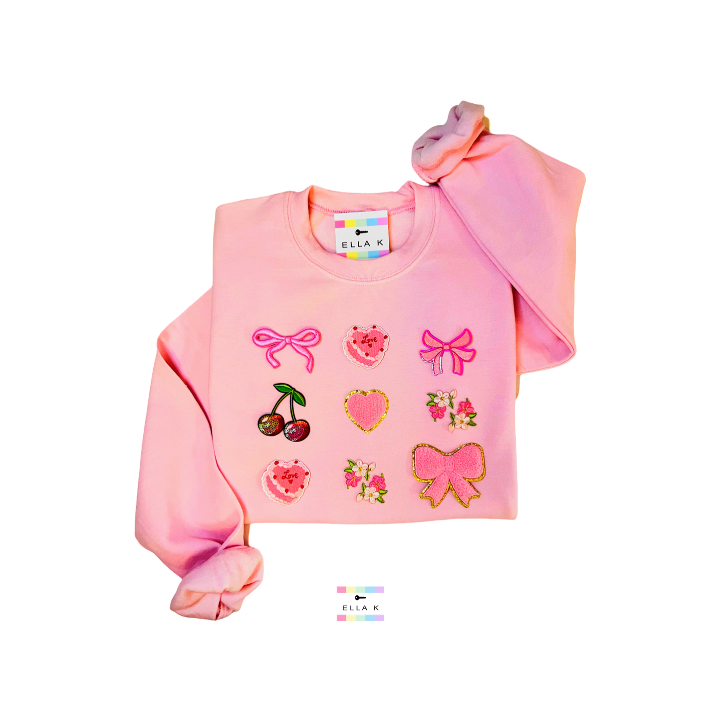 Coquette Bow Cherry Flora Sweatshirt