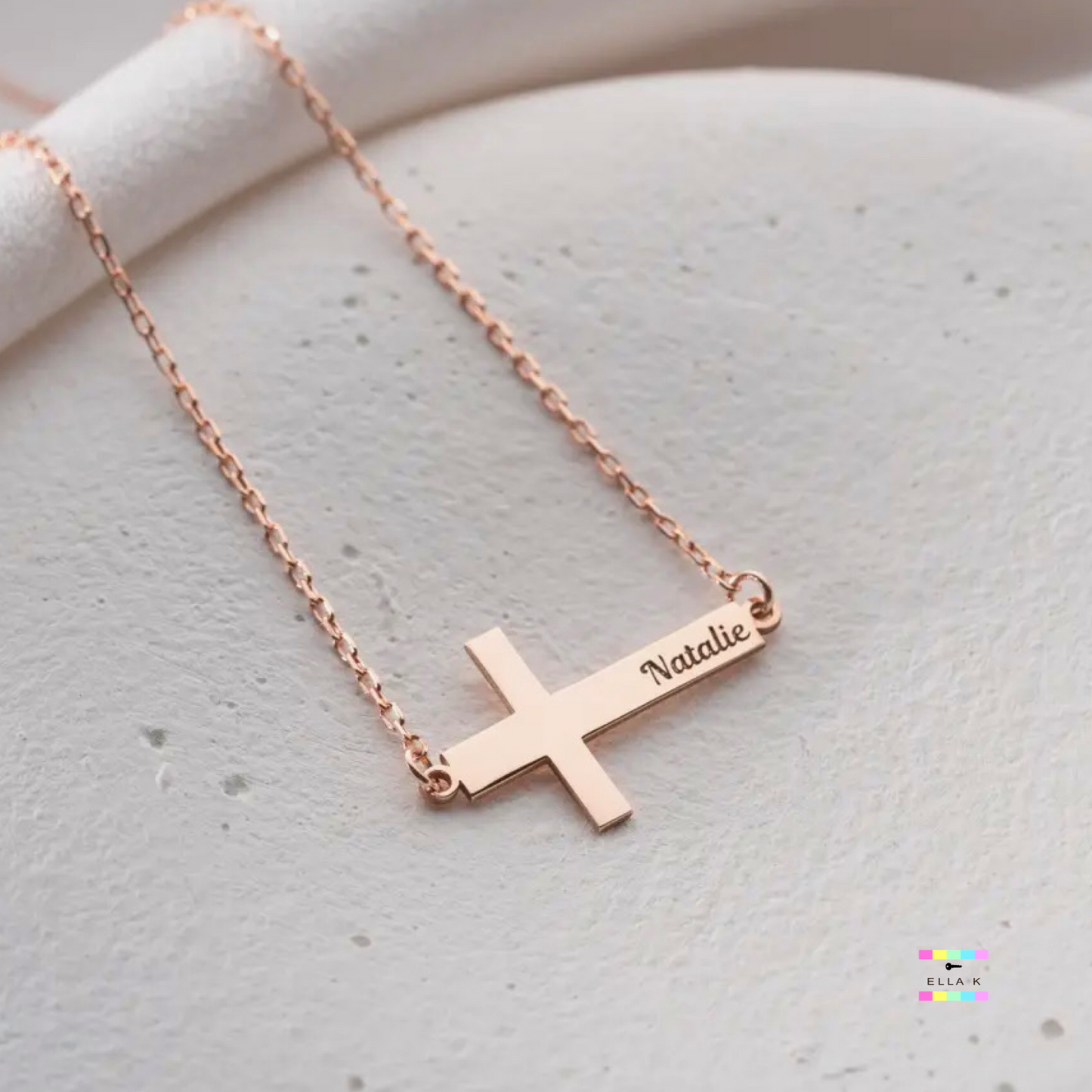 Cross Name Necklace