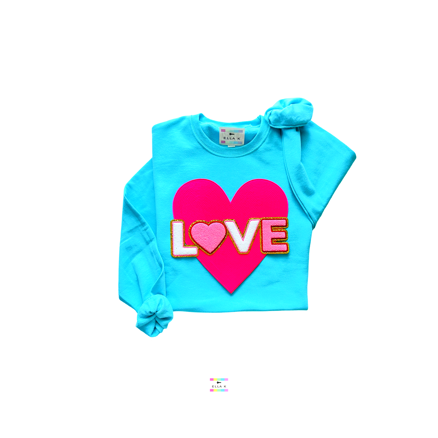Love Pink Heart Sweatshirt