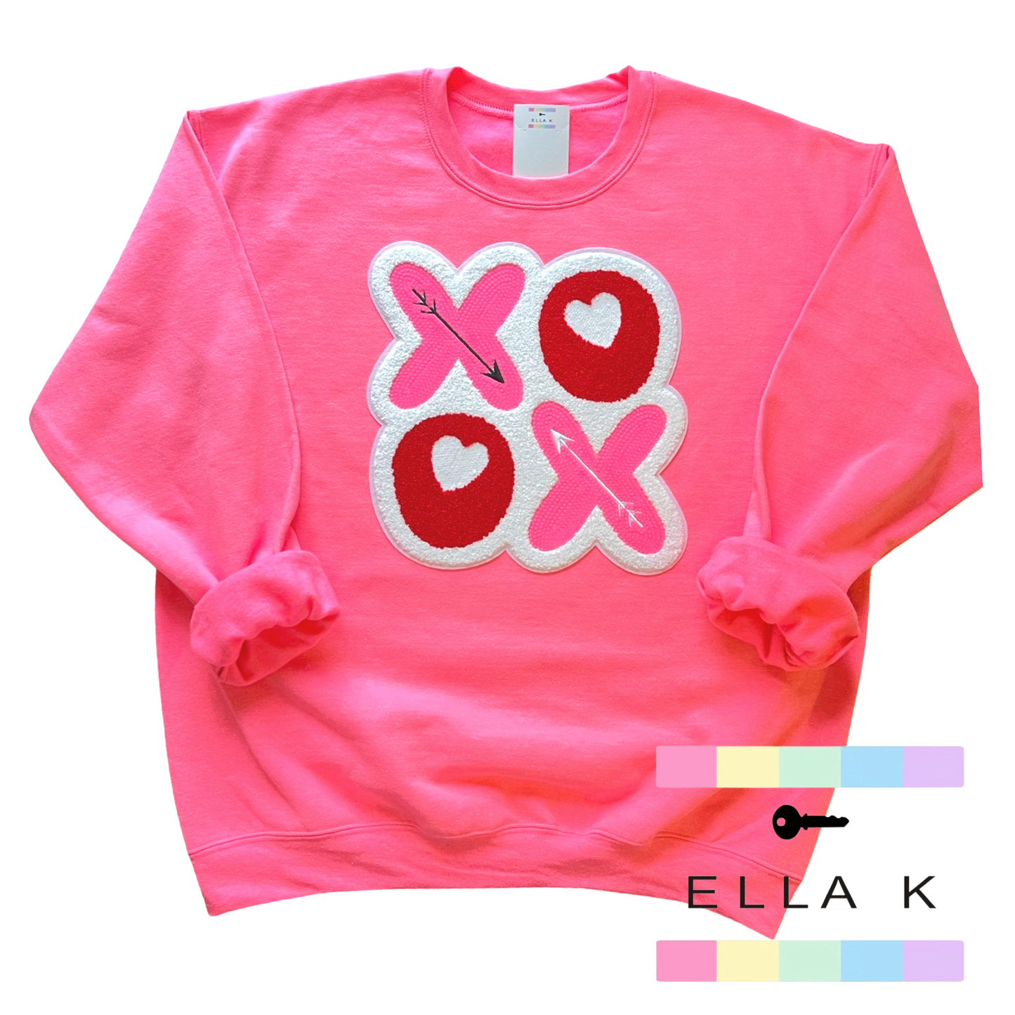 XOXO V-Day Bright Pink Sweatshirt