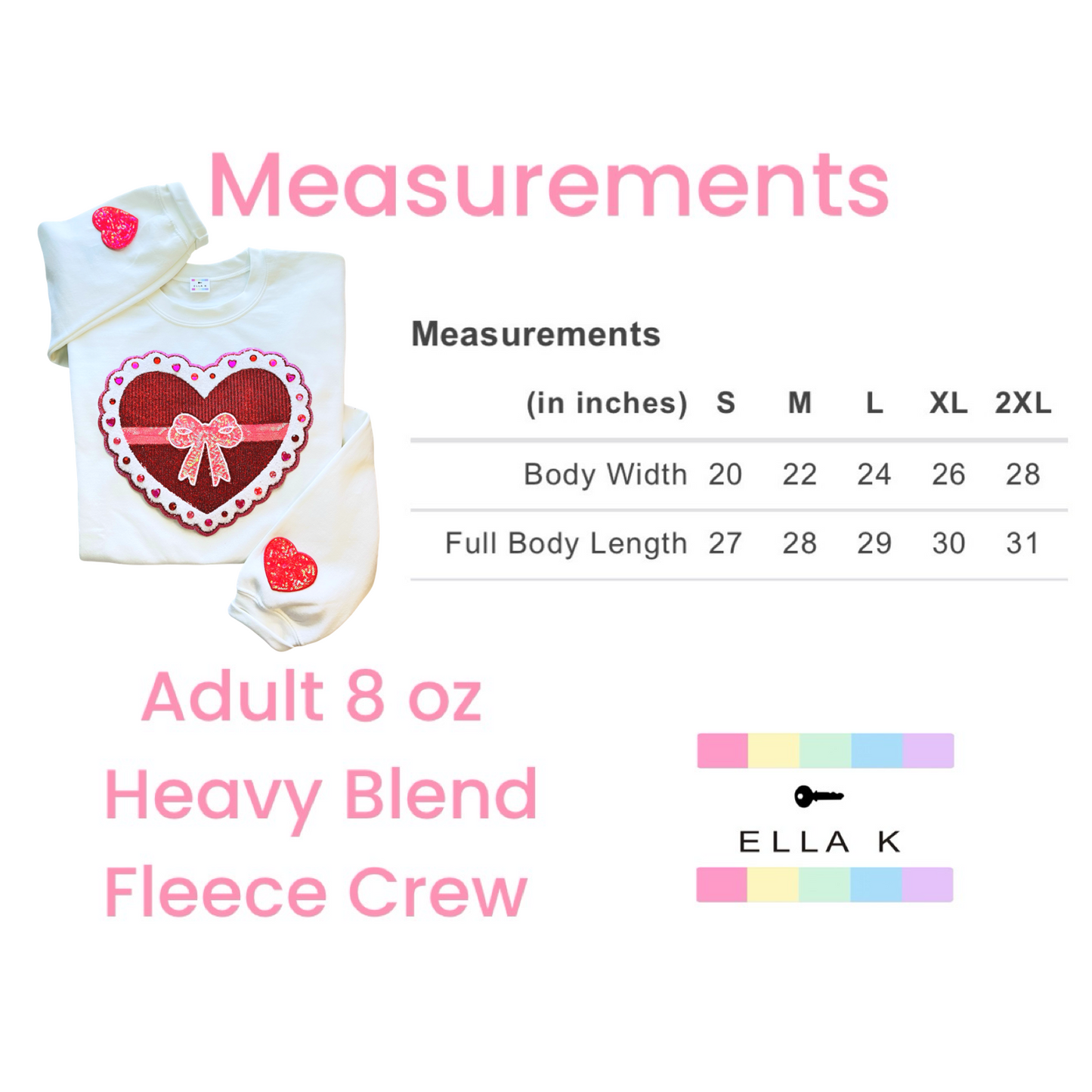 Embellished Heart Chenille Sequin Patch Sweatshirt