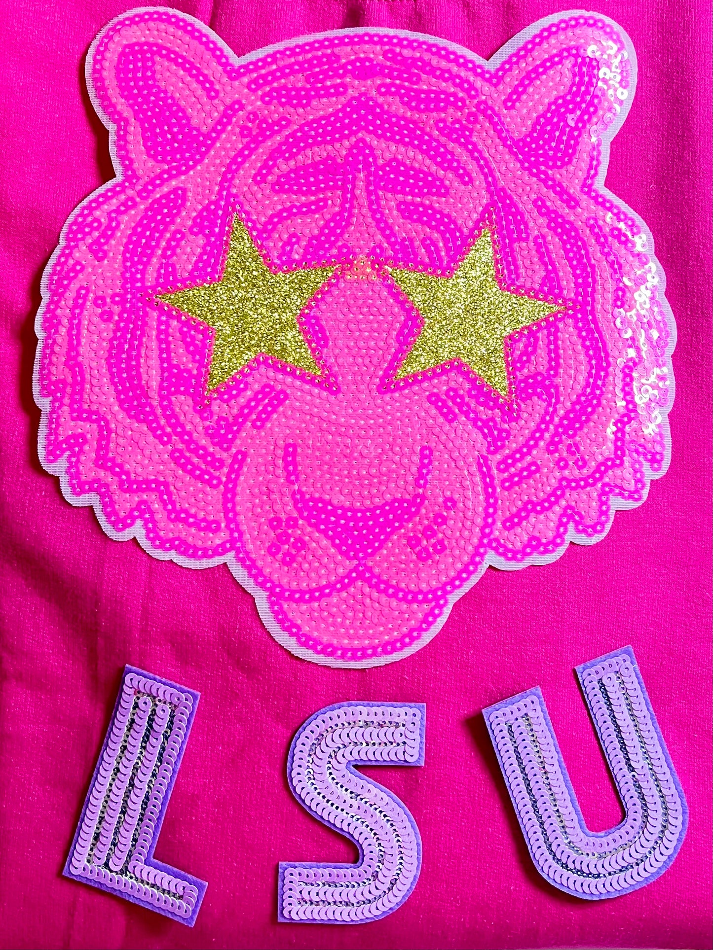 Hot Pink LSU “Geaux Tigers” Coquette Bow Pullover