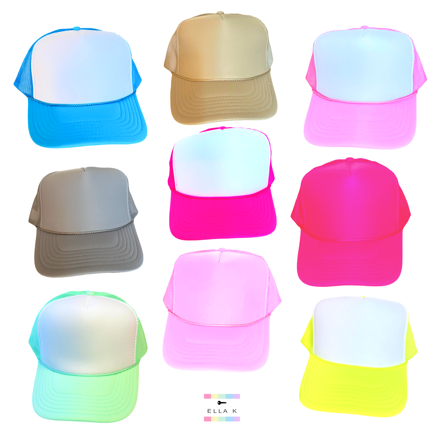 Custom “Design Your Own” Preppy Girl Trucker Hat