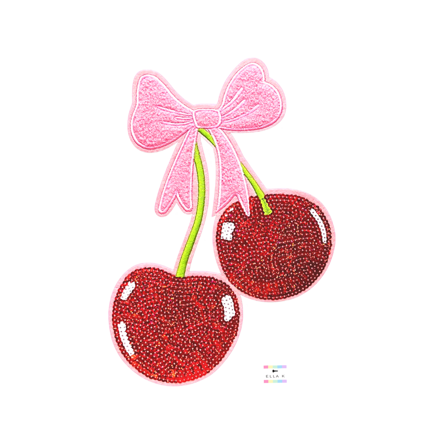 Double Cherry Coquette Bow Custom Color Pullover