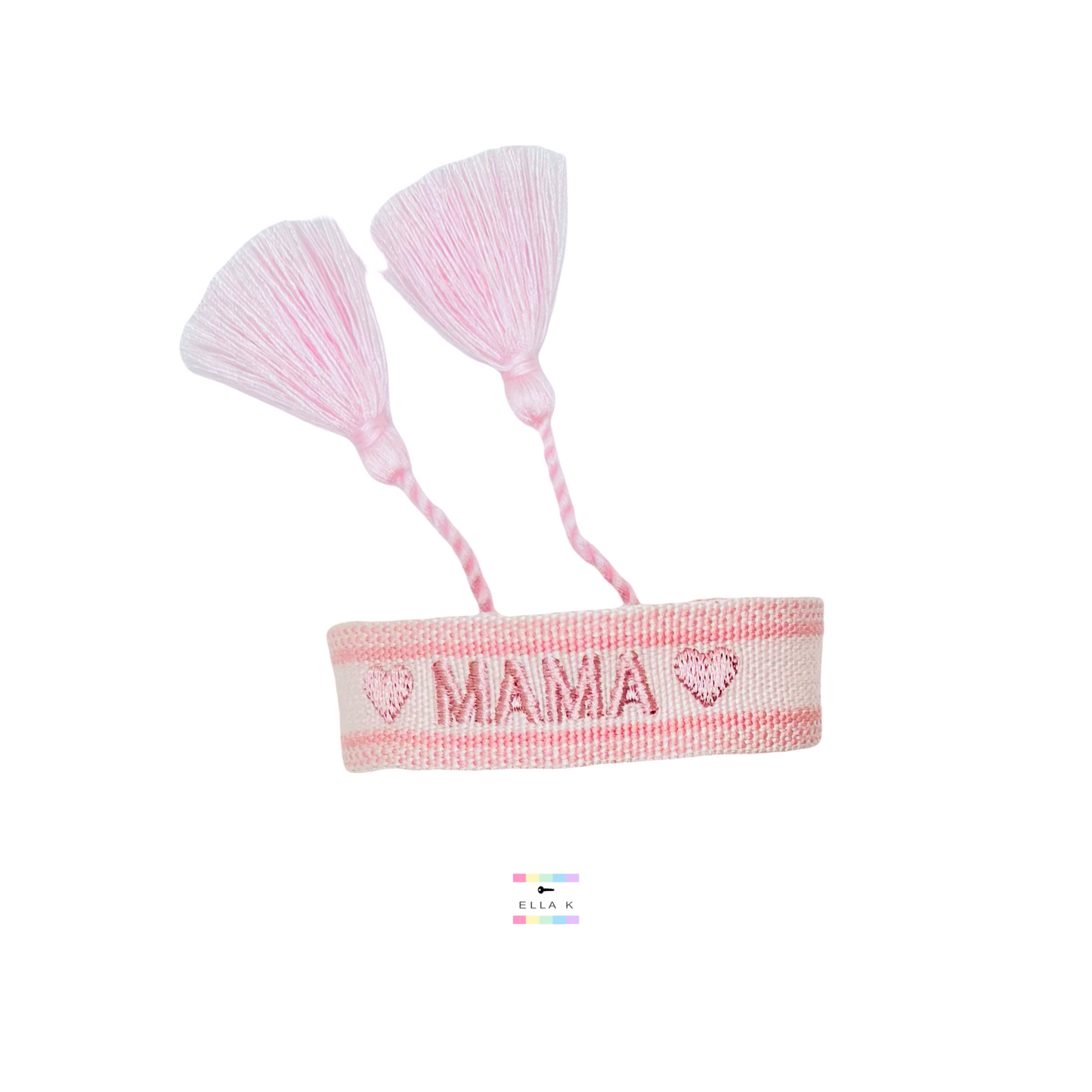 Mama Woven Tassel Bracelet