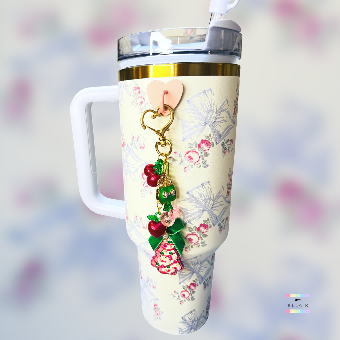 Coquette Bow Snack Cake Cup Charm