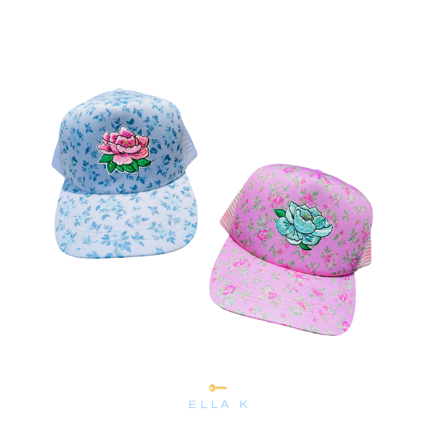 Wildflower Cottage Rose Trucker Hat