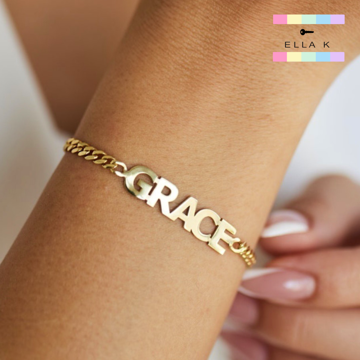 Fiargo Chain Name Bracelet