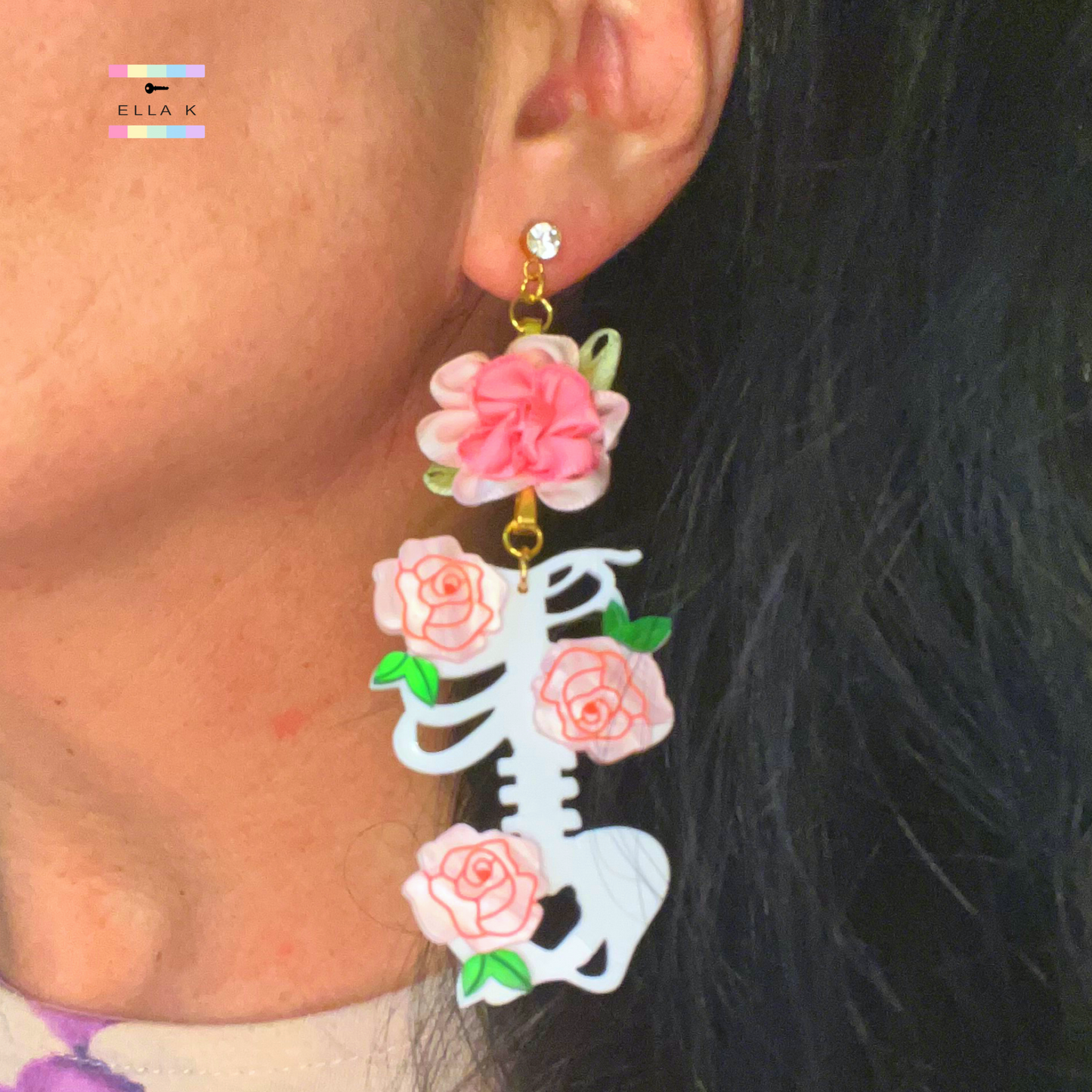 Bones In Bloom Earrings