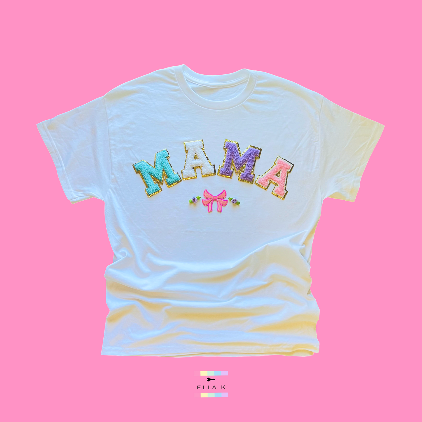 Mama Coquette Bow White Tee
