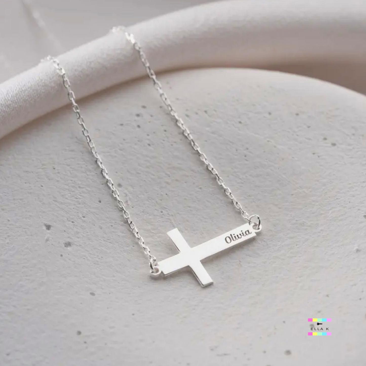 Cross Name Necklace