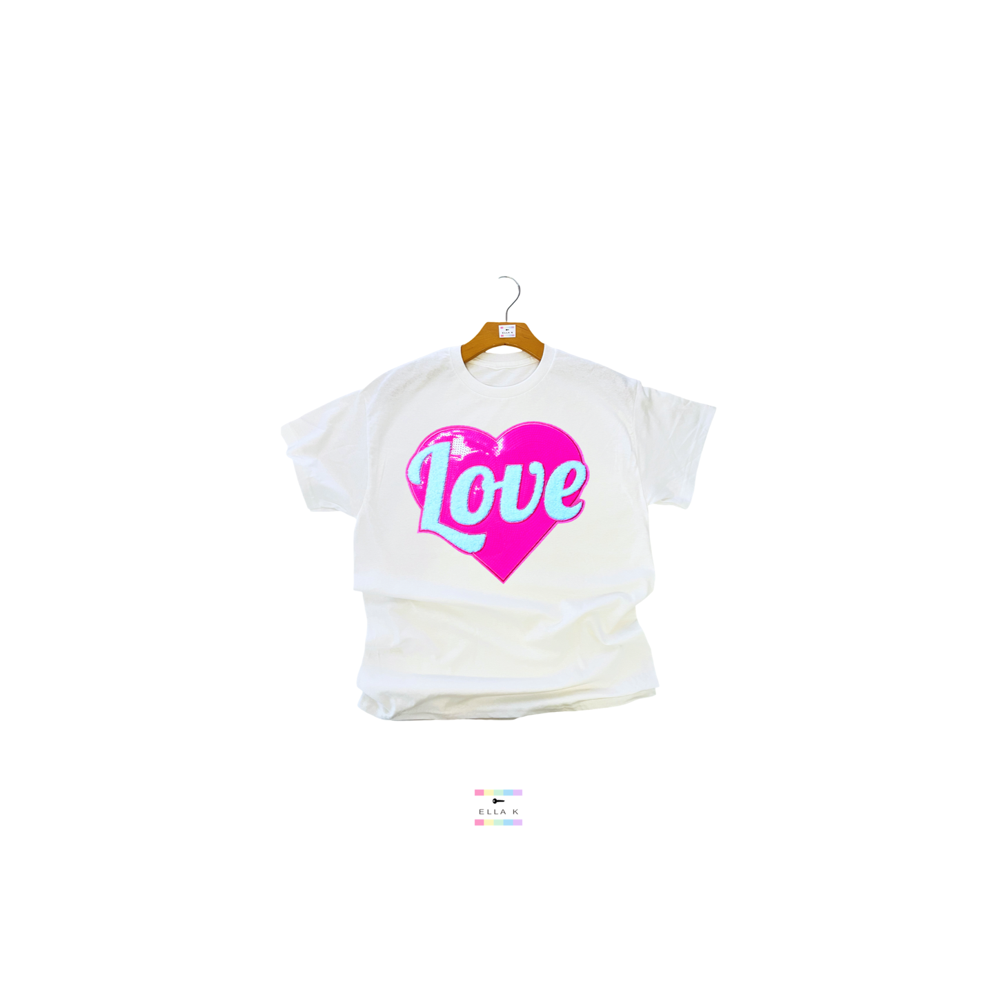 Love In Pink White Tee