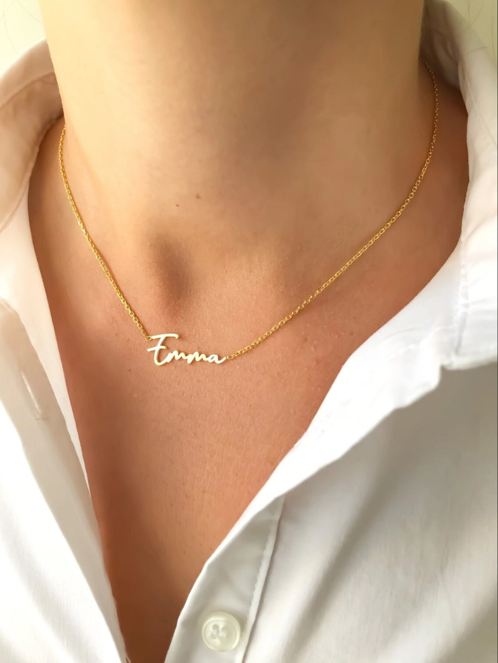 The Original Dainty Choker Name Necklace