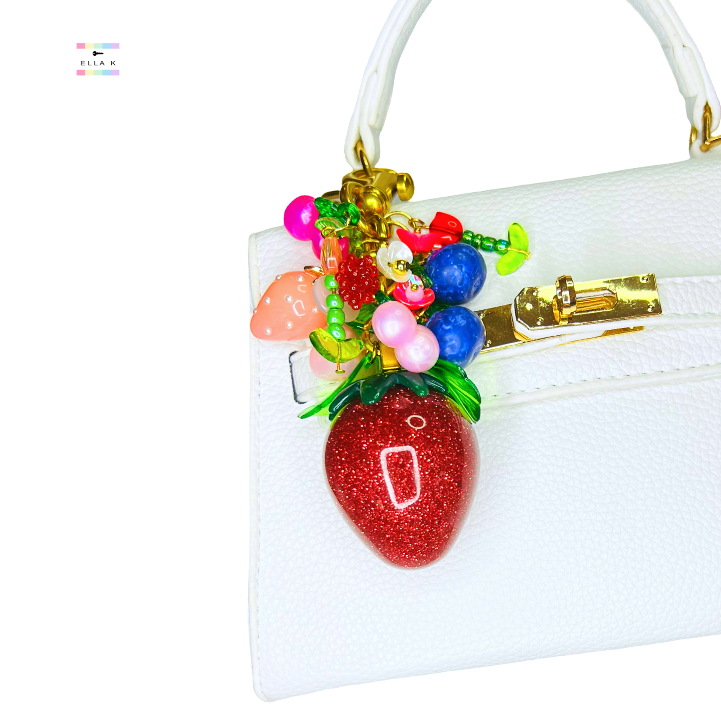 Berry Brunch Strawberry Bag Charm