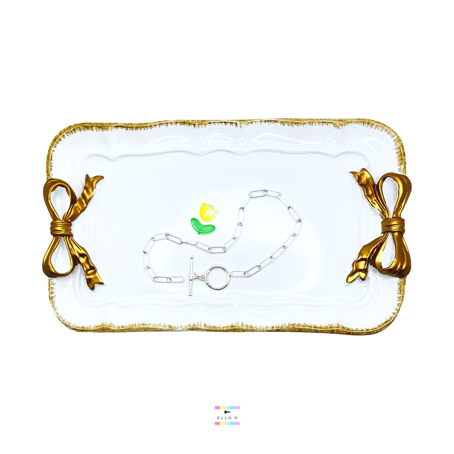 Silver Paperclip Tulip Bracelet