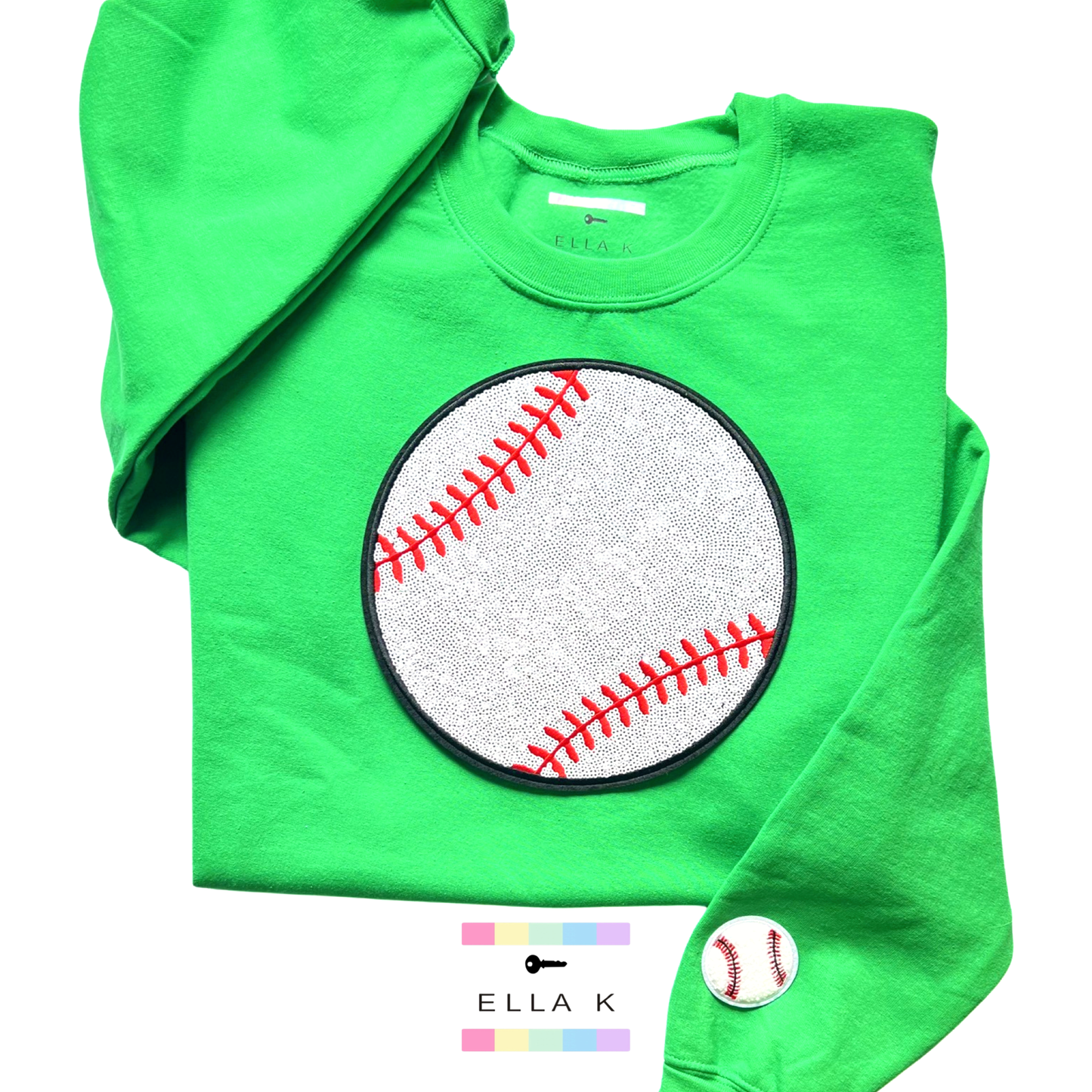 Sequin Baseball Pullover