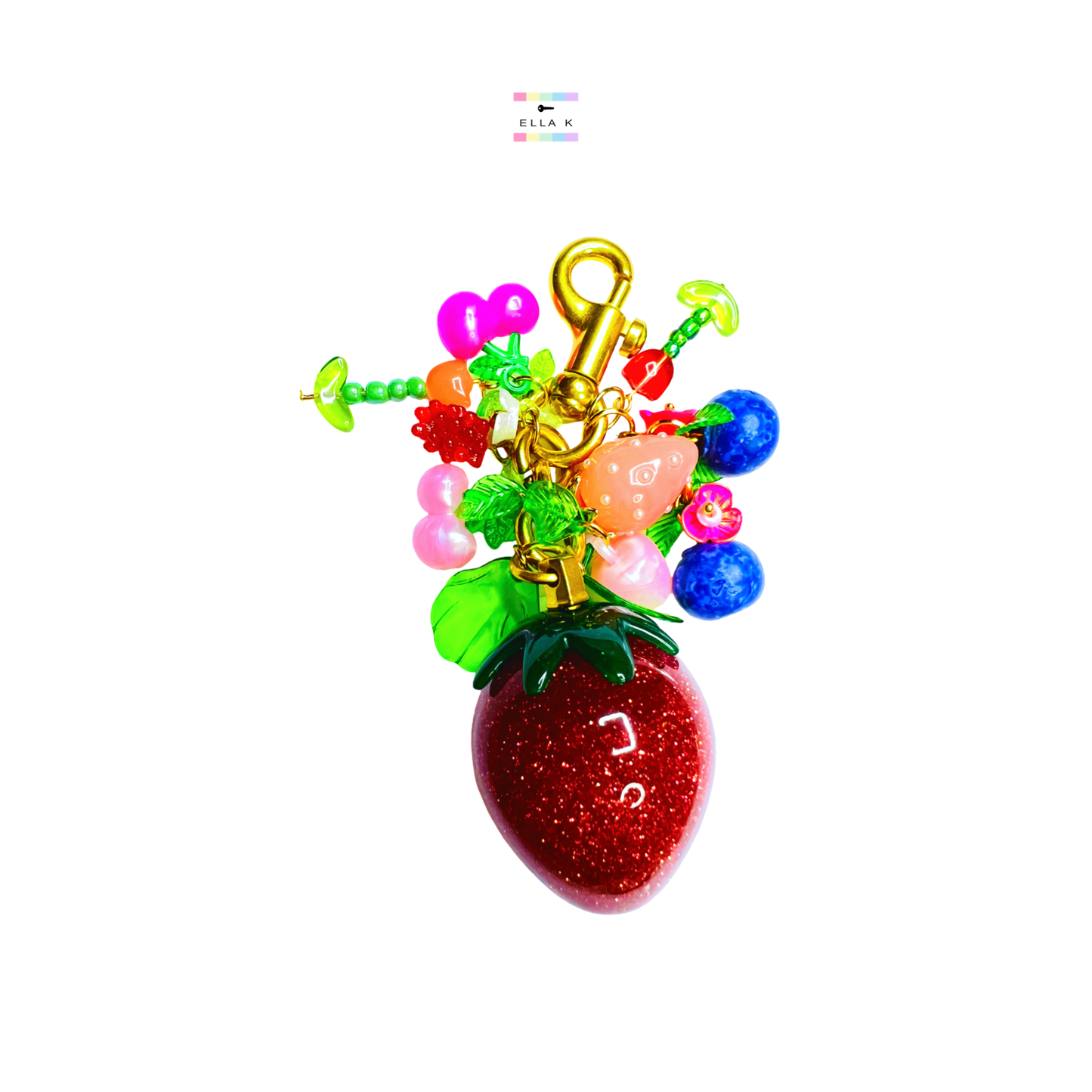 Berry Brunch Strawberry Bag Charm
