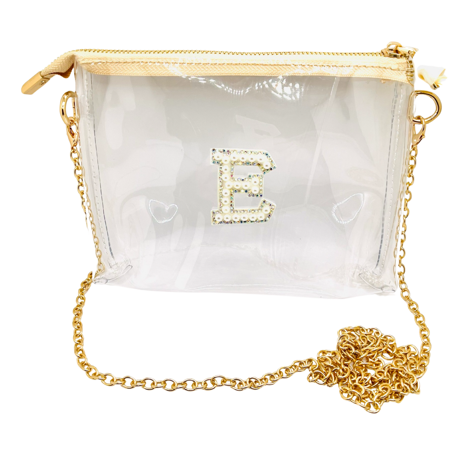Custom Pearl Letters Travel Crossbody