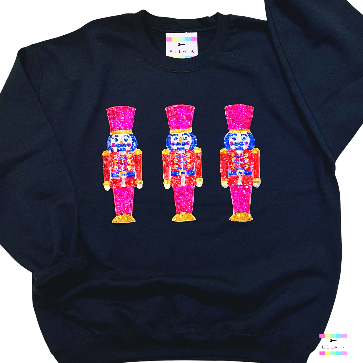 Soldier Nutcracker Trio Black Sweatshirt