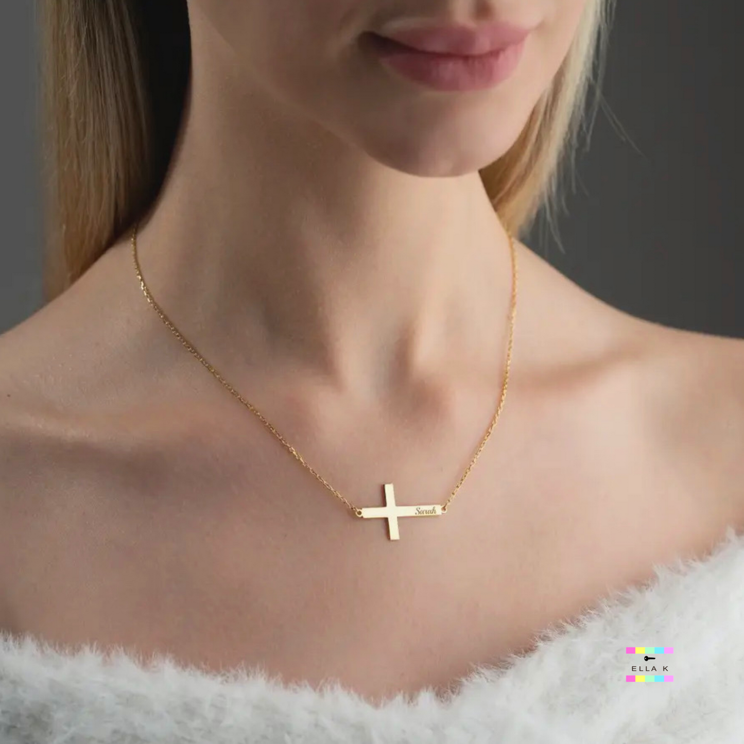 Cross Name Necklace