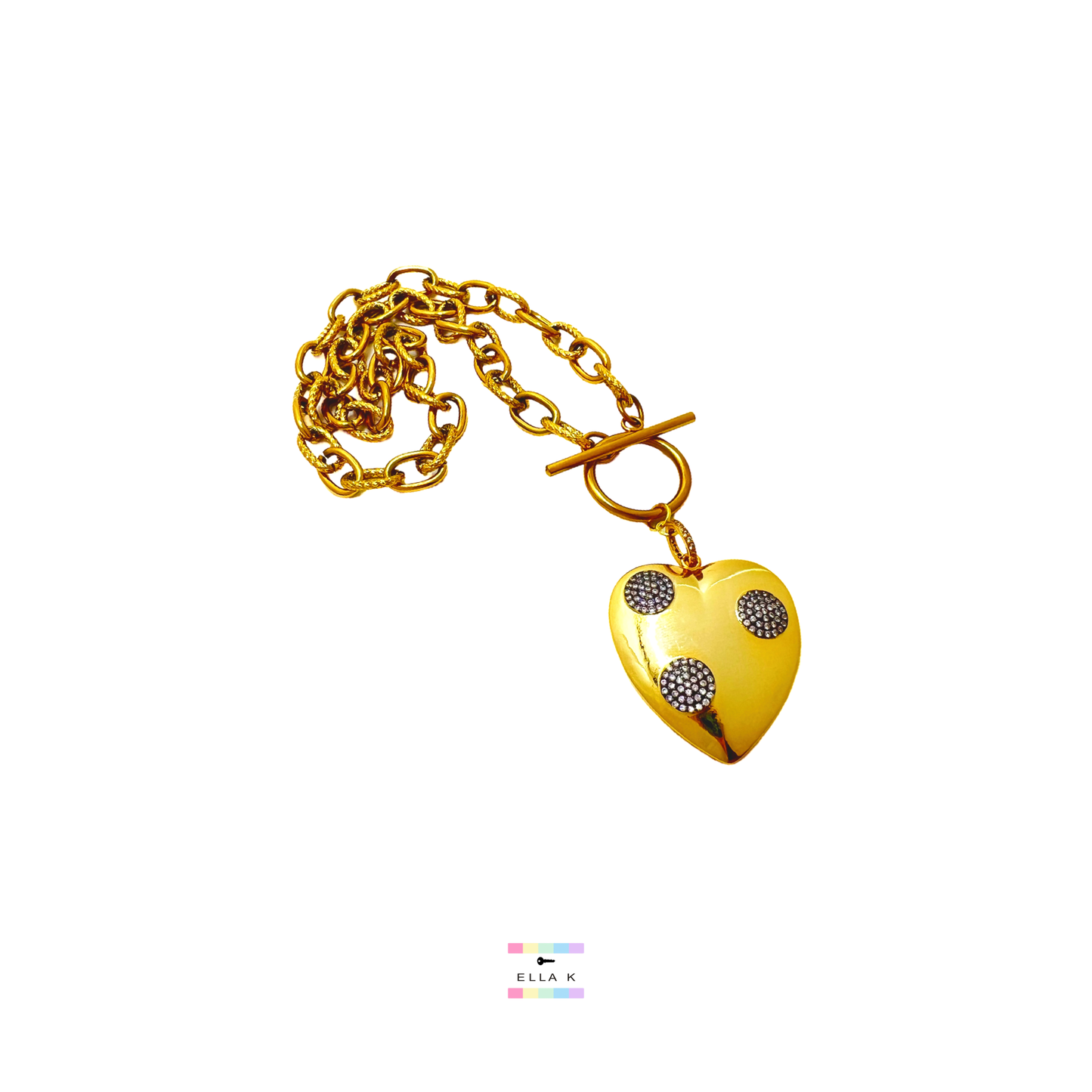 Pavé Halo Heart Necklace