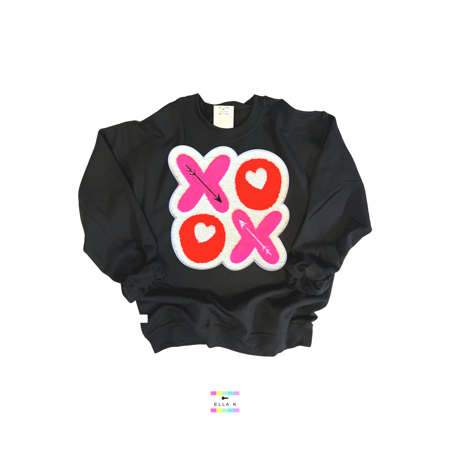 XOXO V-Day Black Sweatshirt