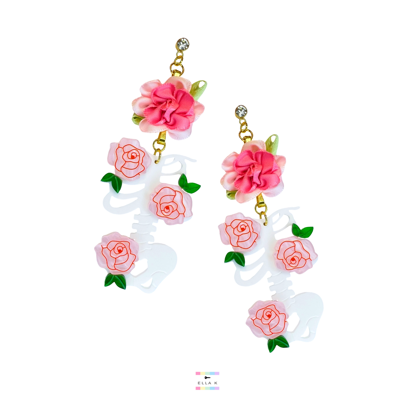 Bones In Bloom Earrings