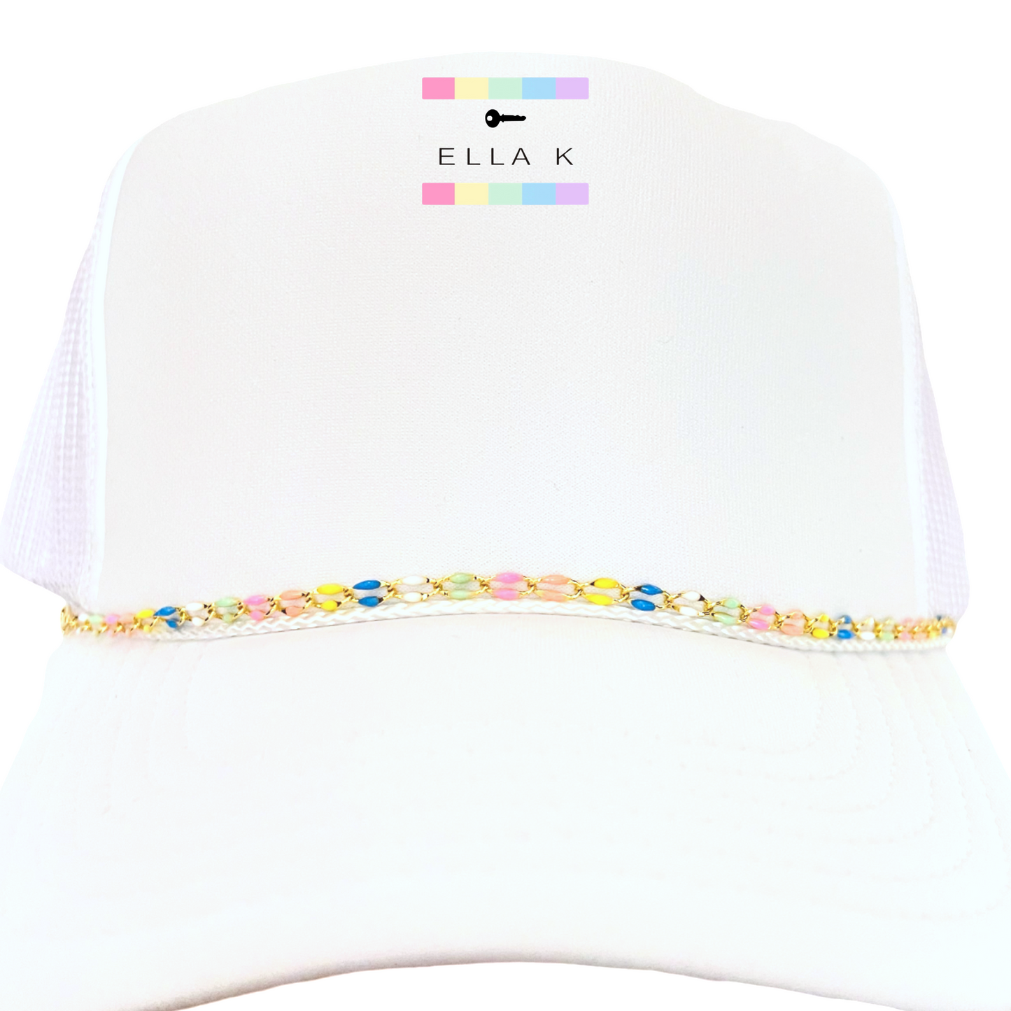 Pastel Enamel Trucker Hat Chain