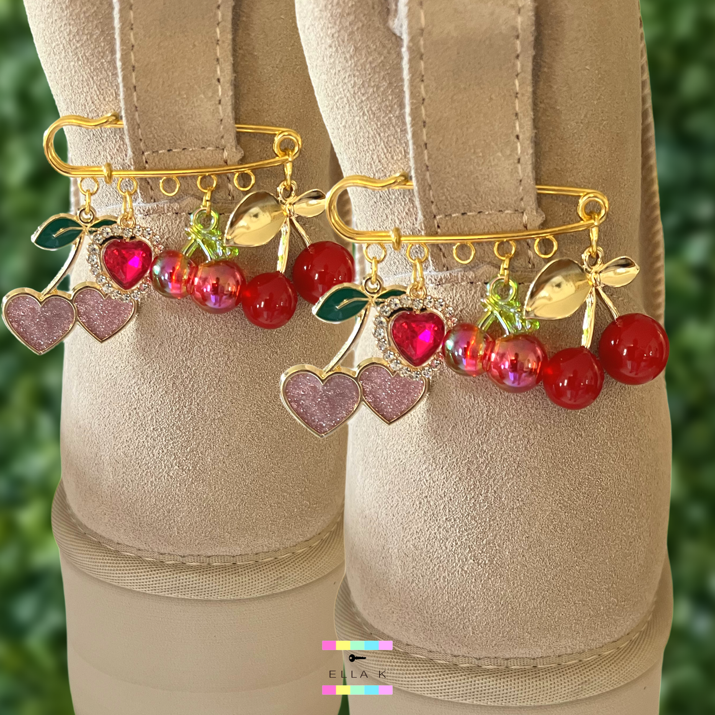 Cherry Love Friendship Boot Charms