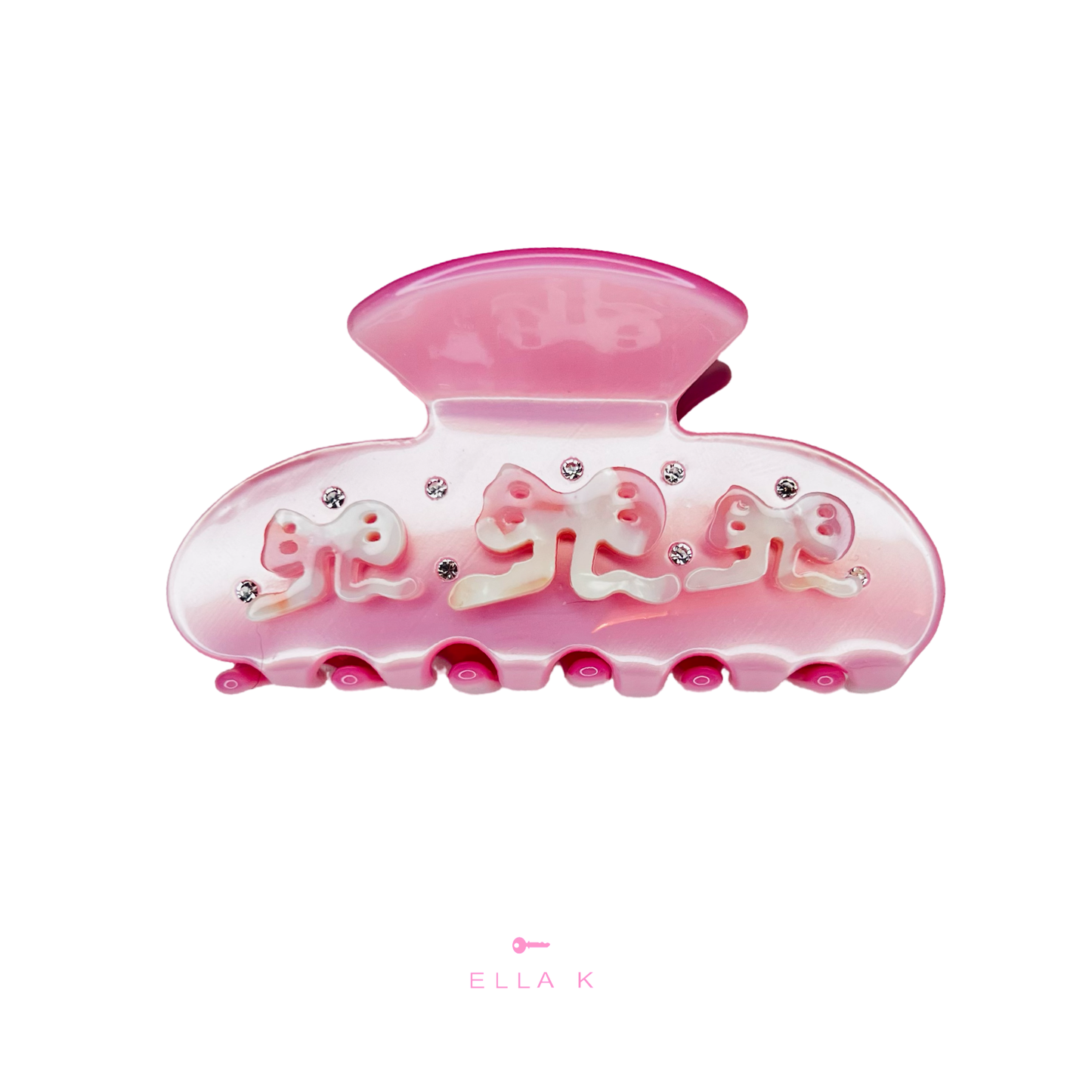 Pink Champagne Hair Claw Clip