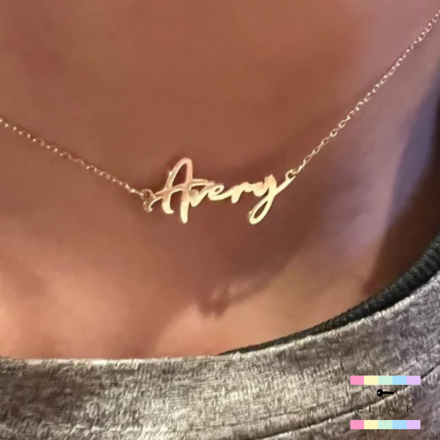 The Original Dainty Choker Name Necklace
