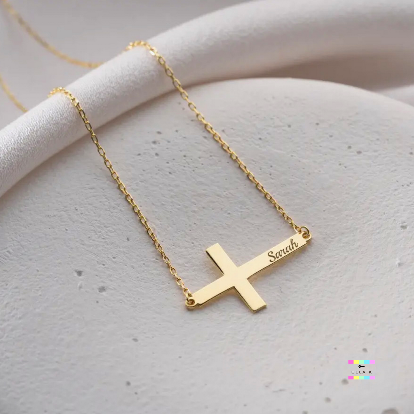 Cross Name Necklace