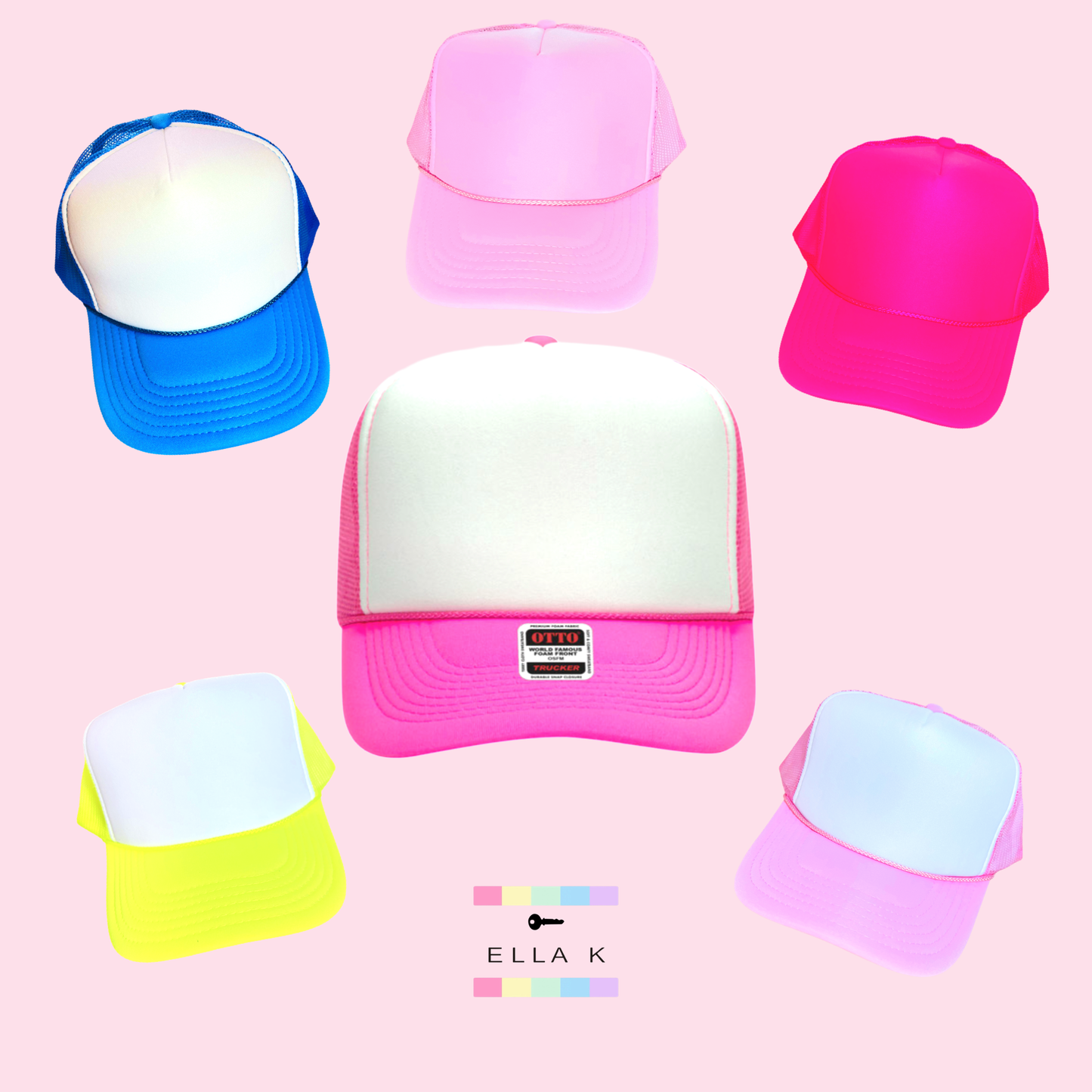 Strawberry Coquette Bow Trucker Hat