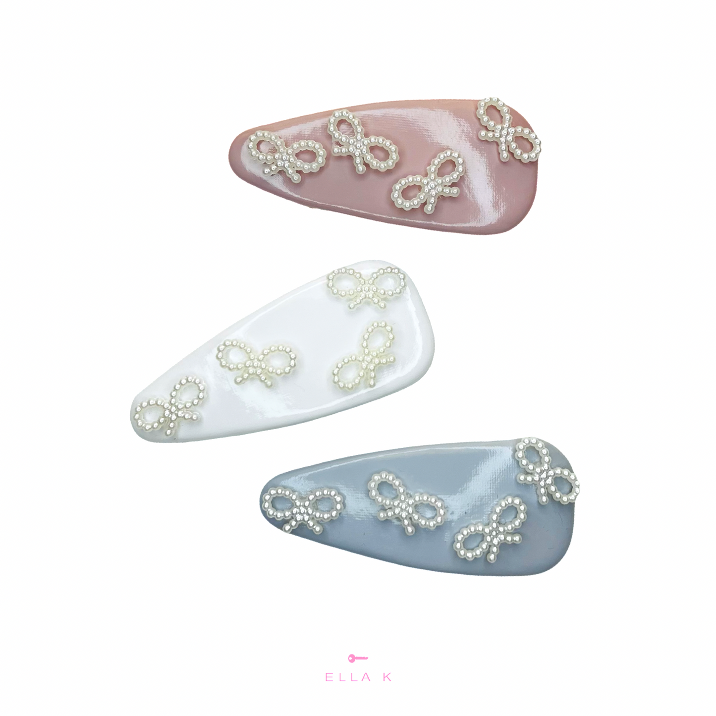 Coquette Pearl Cloud Bow Hair Clip