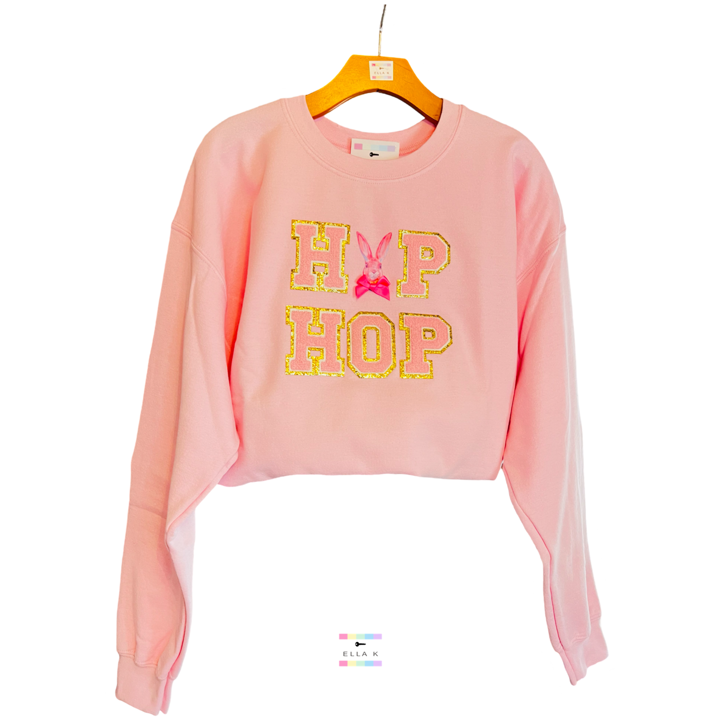 Hip Hop Water Color Bunny Sweatshirt