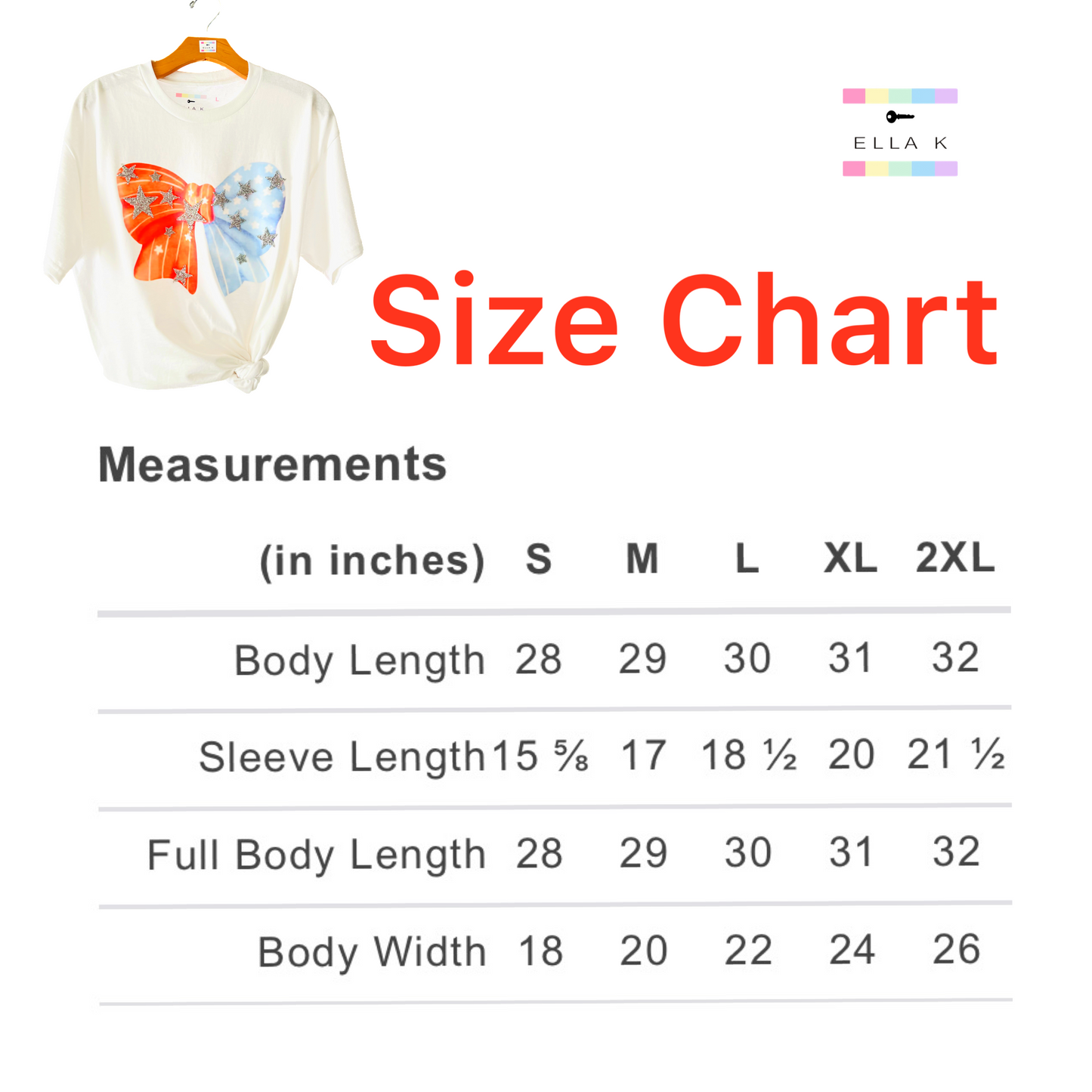 Red White & Blue Coquette Bow Tee