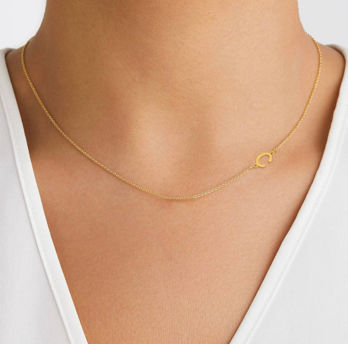 The Original Mallory Mini Initial Necklace