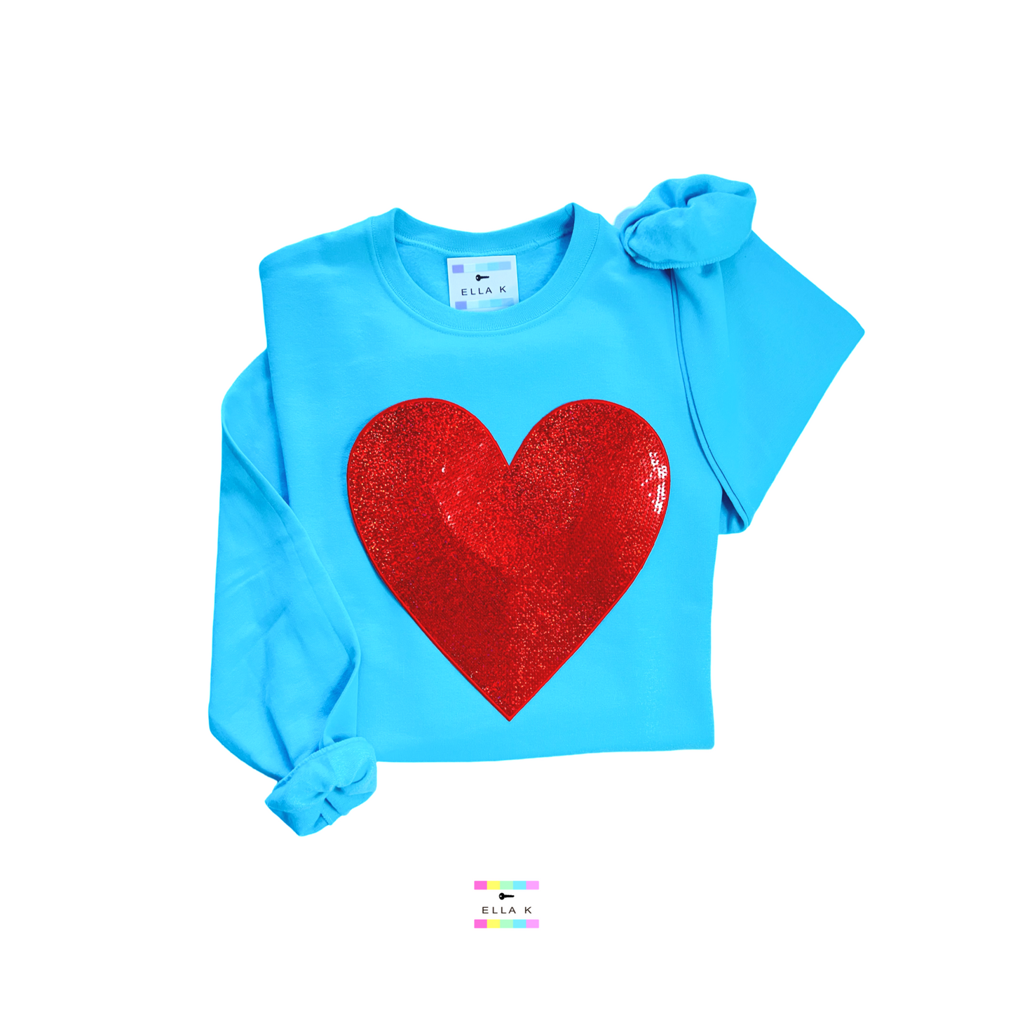 Love V-Day XL Red Heart Sweatshirt