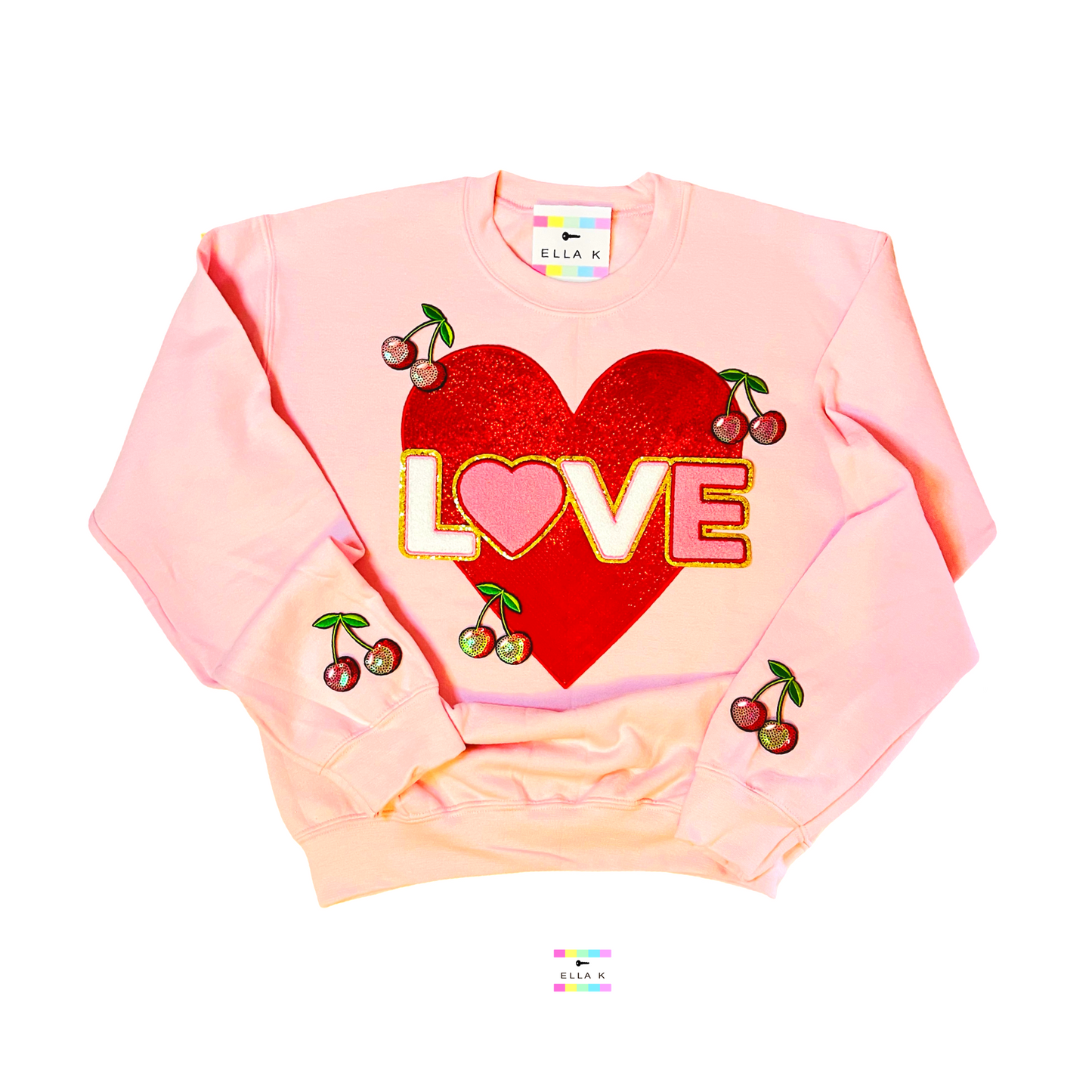 Cherry Love Heart Sweatshirt