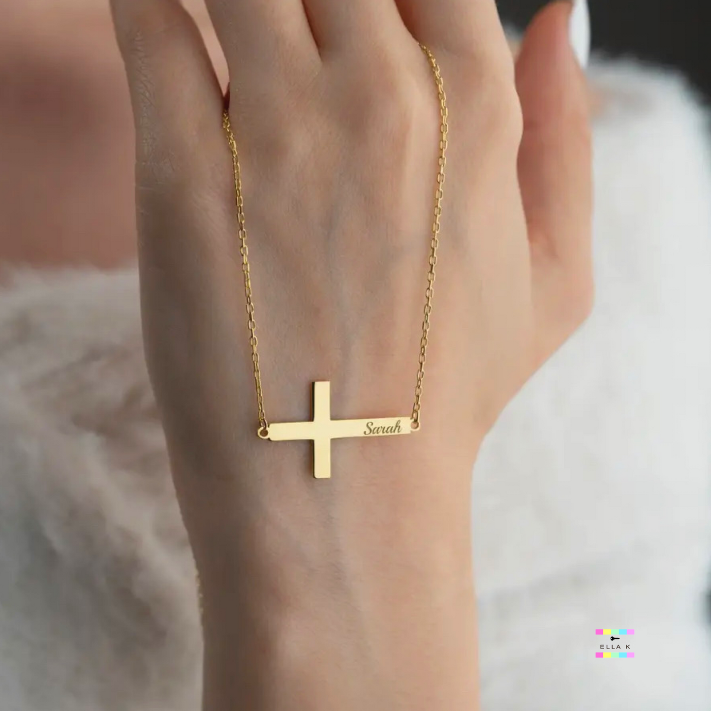 Cross Name Necklace