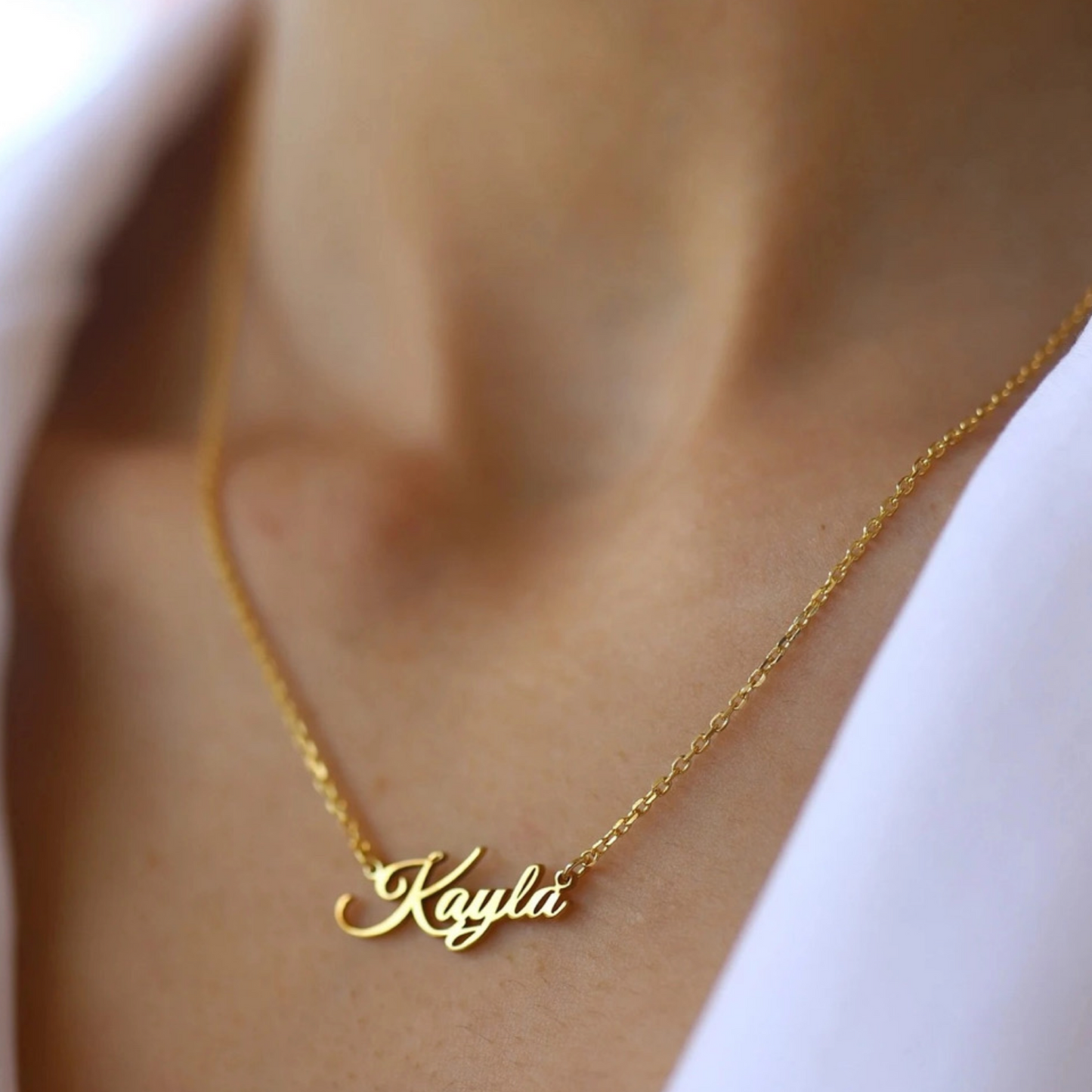 The Original 14 Karat Solid Gold Name Necklace