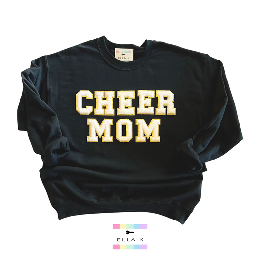 Cheer Mom Sweatshirt - Black